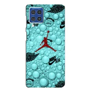 Силиконовый Чехол Nike Air Jordan на Самсунг Ф62 (Джордан Найк)