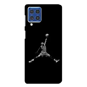 Силиконовый Чехол Nike Air Jordan на Самсунг Ф62 (Джордан)