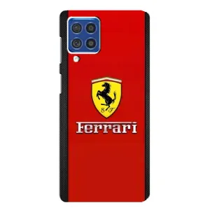 Силиконовый бампер с картинкой машины на Samsung Galaxy F62 (Ferrari Logo)