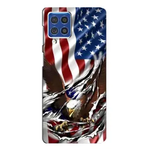 Чехол Флаг USA для Samsung Galaxy F62 (Флаг USA)