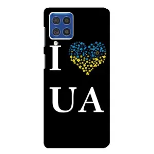 Силиконовый Чехол на Samsung Galaxy F62 (Я-Украина) (I Love UA)