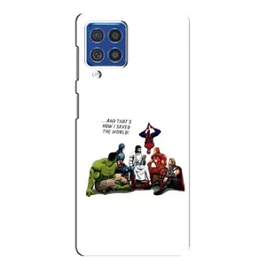 Чехлы для Samsung Galaxy F62 (Для Христиан) (Иисус супергерой)