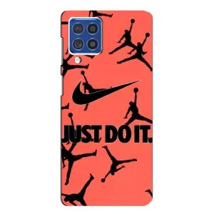 Силиконовый Чехол Nike Air Jordan на Самсунг Ф62 (Just Do It)