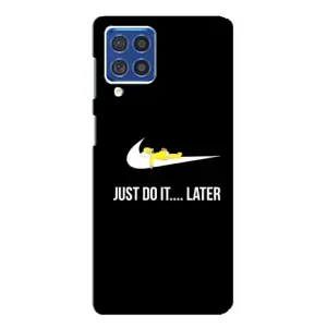 Силиконовый Чехол на Samsung Galaxy F62 с картинкой Nike (Later)