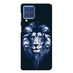Чохол з картинкою на Samsung Galaxy F62 (Лев – синій)