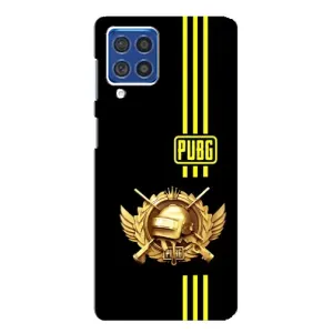 Чехол (TPU) с картинкой "Лого Пабг" на Самсунг Ф62 (Лого PUPG)