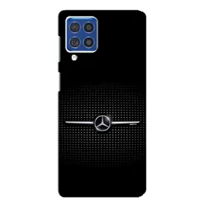 Силиконовый бампер с картинкой машины на Samsung Galaxy F62 (Mercedes)