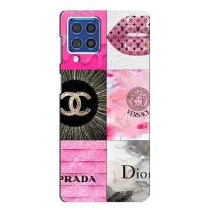 Чехол (Dior, Prada, YSL, Chanel) для Samsung Galaxy F62 (Модница)