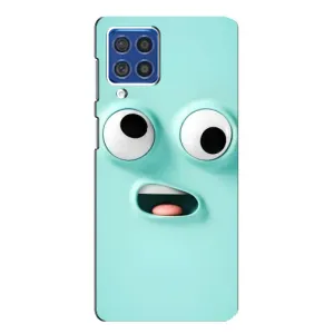 Силиконовые Чехлы (смешные стикеры) для Samsung Galaxy F62 (Забавное мятное лицо)