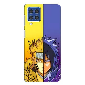 Купить Чехлы на телефон с принтом Anime для Samsung Galaxy F62 (Naruto Vs Sasuke)