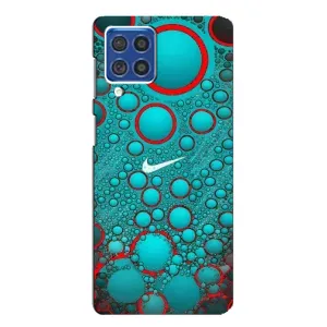 Силиконовый Чехол на Samsung Galaxy F62 с картинкой Nike (Найк зеленый)