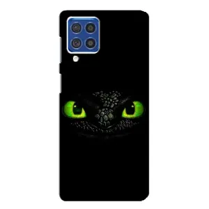 Чехол дракон Беззубик для Samsung Galaxy F62 (Глаза Беззубика)