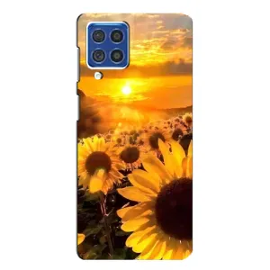 Чехол с Цветами для Samsung Galaxy F62 (поле подсолнухов)