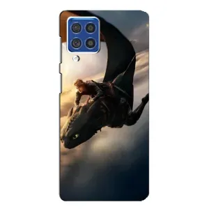 Чехол дракон Беззубик для Samsung Galaxy F62 (Полет Беззубика)
