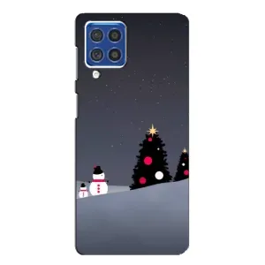 Чехлы на Новый Год Samsung Galaxy F62 (Снеговички)
