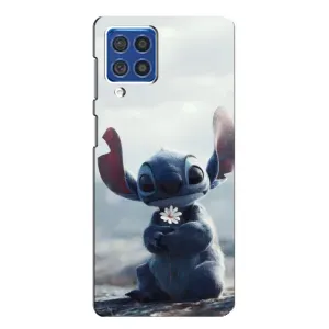 Чохол з малюнком Стіч для Samsung Galaxy F62 (Стіч з квіткою)