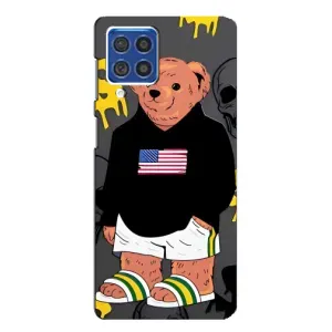 Чехлы Мишка Тедди для Самсунг Ф62 (Teddy USA)