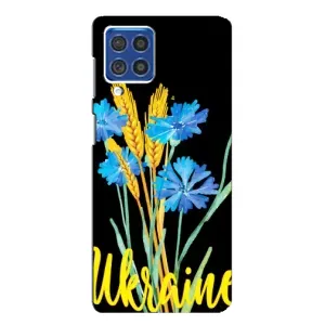 Чехол на Samsung Galaxy F62 Украинский дизайн (Ukraine в цветочках)