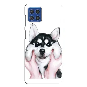 Бампер для Samsung Galaxy F62 з картинкою "Песики" (Собака Хаскі)