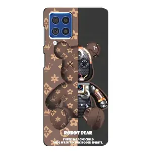 Силиконовый чехол для Samsung Galaxy F62 (Медмедь Луи Виттон)
