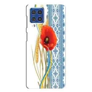 Силіконовый Чохол на Samsung Galaxy F62 з картинкой Вишиванки (Вишиванка з квіткою)