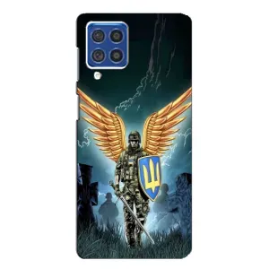 Патріотичний Чохол для Samsung Galaxy F62 (ЗСУ з крильми)