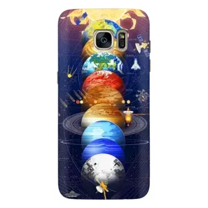 Чохол (ТПУ) з планетами на Samsung Galaxy S7 Еdge / G935 (Арт планети)