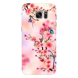Чохол з картинкою Сакури на Samsung Galaxy S7 Еdge / G935 (Метелики на сакурі)
