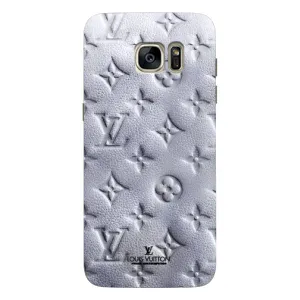 Текстурный Чехол Louis Vuitton для Гелекси С7 Едж (Белый ЛВ)