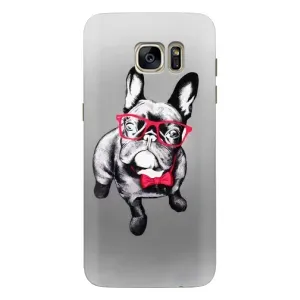 Чохол (ТПУ) Милі песики для Samsung Galaxy S7 Еdge / G935 (Бульдог в окулярах)