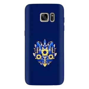 Чехол Укр Символика для Samsung Galaxy S7 Еdge / G935 (Цветущий Герб)