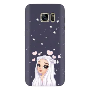 Чохол Стильні дівчата на Samsung Galaxy S7 Еdge / G935 (Дівчина та серця)