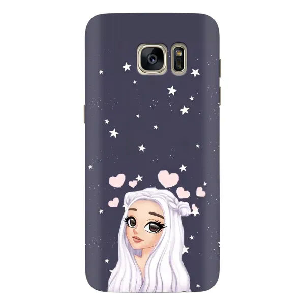 Чехол с рисунком «Девушка и сердечки» для Samsung Galaxy S7 Edge (G935) Чехол с рисунком «Девушка и сердечки» для Samsung Galaxy S7 Edge (G935)