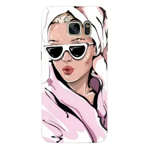 Чохол з картинкою Модні Дівчата Samsung Galaxy S7 Еdge / G935 (Дівчина в халаті)