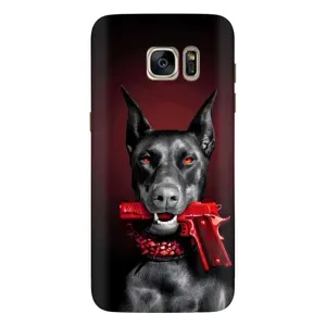 Чохол ДОБЕРМАН для Samsung Galaxy S7 Еdge / G935 (Доберман злий)