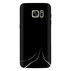 Чохол з картинками на чорному фоні для Samsung Galaxy S7 Еdge / G935 (Дорога)