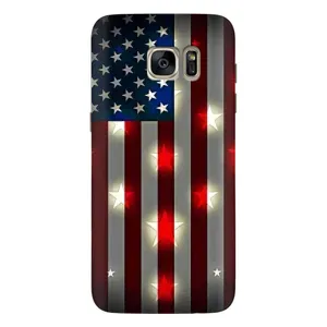 Чехол Флаг USA для Samsung Galaxy S7 Еdge / G935 (Флаг США 2)