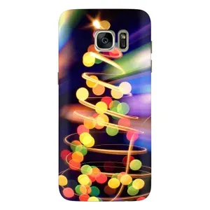 Чехол Новогодняя Елка на Samsung Galaxy S7 Еdge / G935 (Гирлянды)