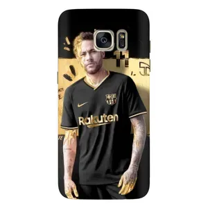 Силиконовый Чехол Samsung Galaxy S7 Еdge / G935 (Gold Neymar)