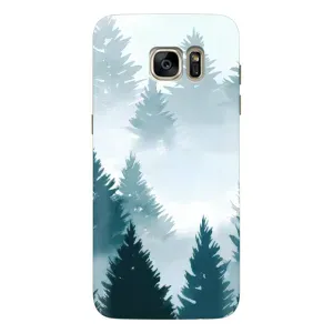 Летний Чехол на Samsung Galaxy S7 Еdge / G935 (Горный лес)