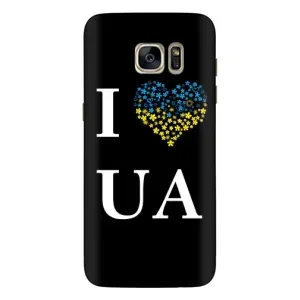 Силиконовый Чехол на Samsung Galaxy S7 Еdge / G935 (Я-Украина) (I Love UA)