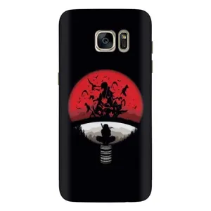 Чехлы с картинкой Итачи Учиха на Samsung Galaxy S7 Еdge / G935 (Итачи на черном)