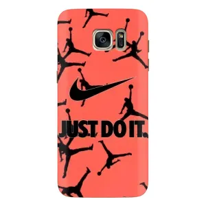 Силиконовый Чехол Nike Air Jordan на Гелекси С7 Едж (Just Do It)