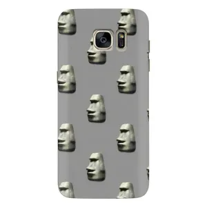 Бампер з принтом Меми для Samsung Galaxy S7 Еdge / G935 (Кам'яна особа)