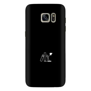 Чохол з картинками на чорному фоні для Samsung Galaxy S7 Еdge / G935 (Книжки)