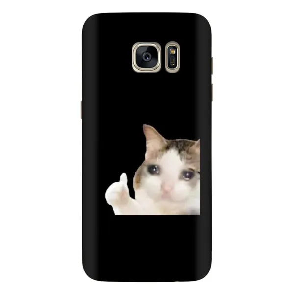Чехол с рисунком «Кот в слезах» для Samsung Galaxy S7 Edge (G935) Чехол с рисунком «Кот в слезах» для Samsung Galaxy S7 Edge (G935)