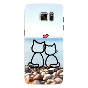 Силіконові Чохли Коханій людині для Samsung Galaxy S7 Еdge / G935 (Котейки)