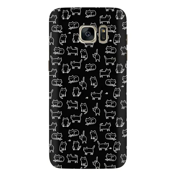 Чехол с рисунком «Котики на черном» для Samsung Galaxy S7 Edge (G935) Чехол с рисунком «Котики на черном» для Samsung Galaxy S7 Edge (G935)