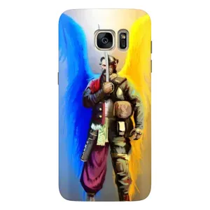 Чехол с картинкой (Патриотический КОЗАК) на Samsung Galaxy S7 Еdge / G935 (Козак с крыльями)