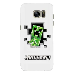 Чехлы для Samsung Galaxy S7 Еdge / G935 (Персонажи Майн Крафт) (Крипер)